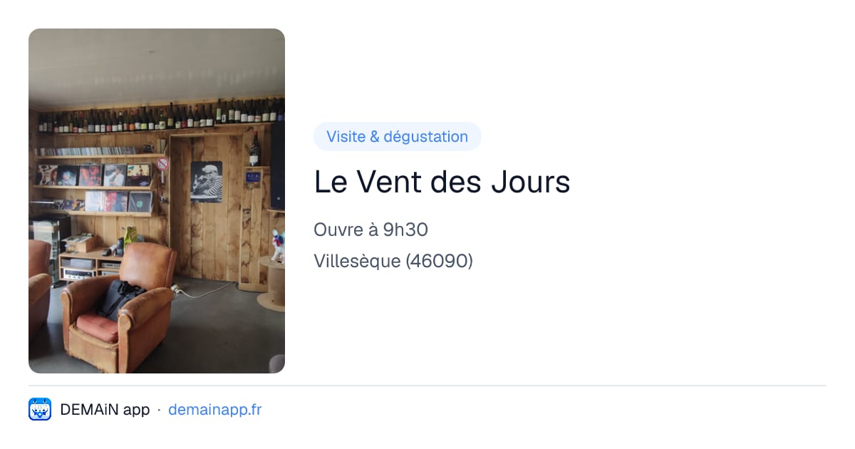 Le Vent des Jours — Villesèque