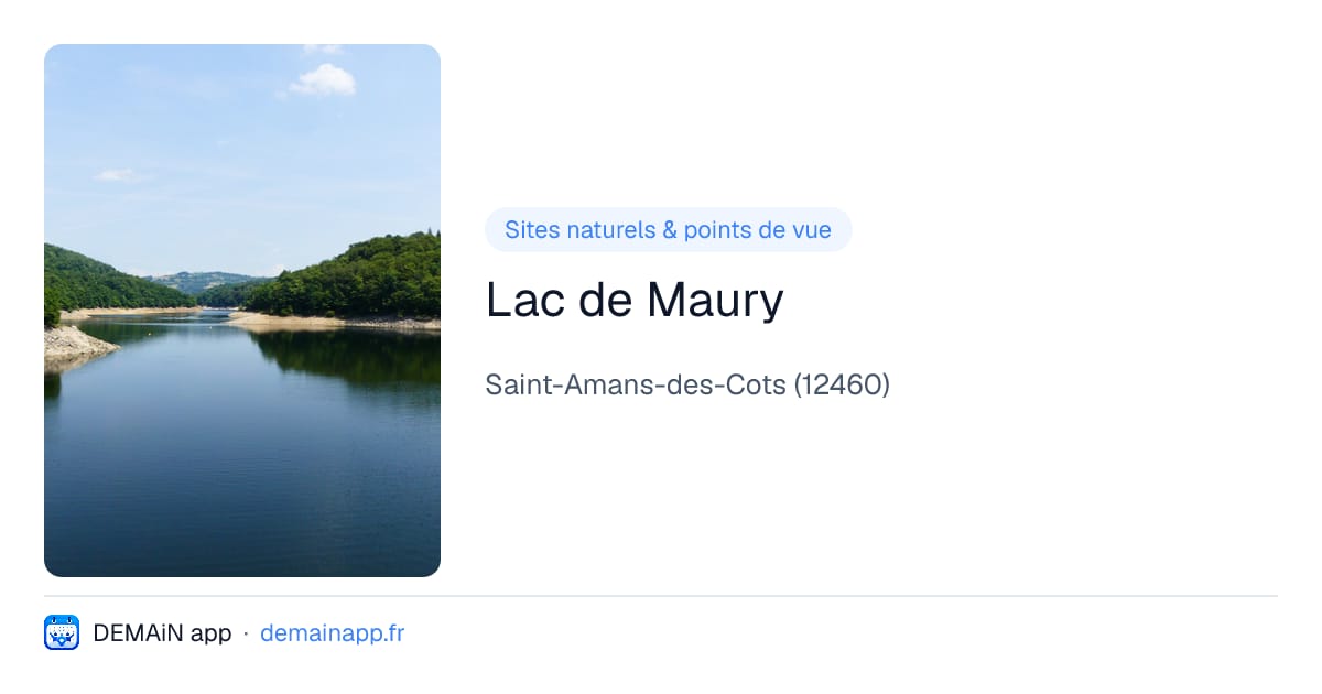 Lac de Maury — Saint-Amans-des-Cots