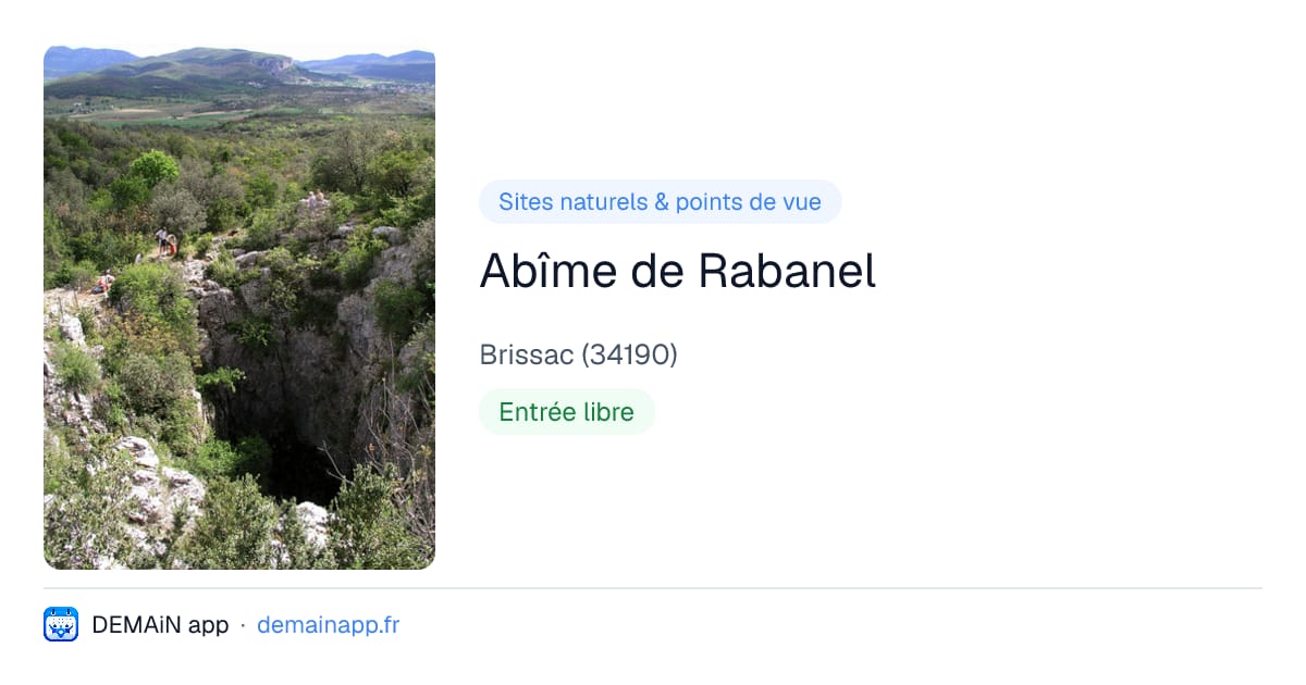 Abîme de Rabanel — Brissac