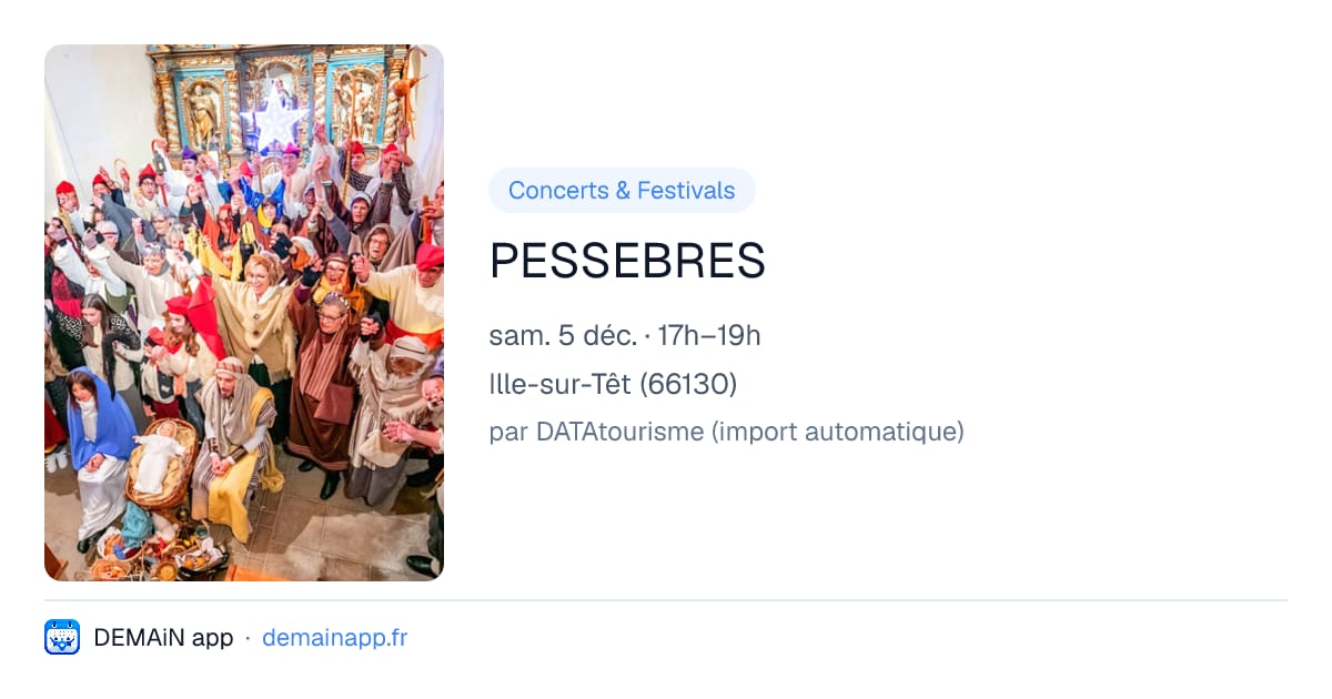 PESSEBRES — Ille-sur-Têt