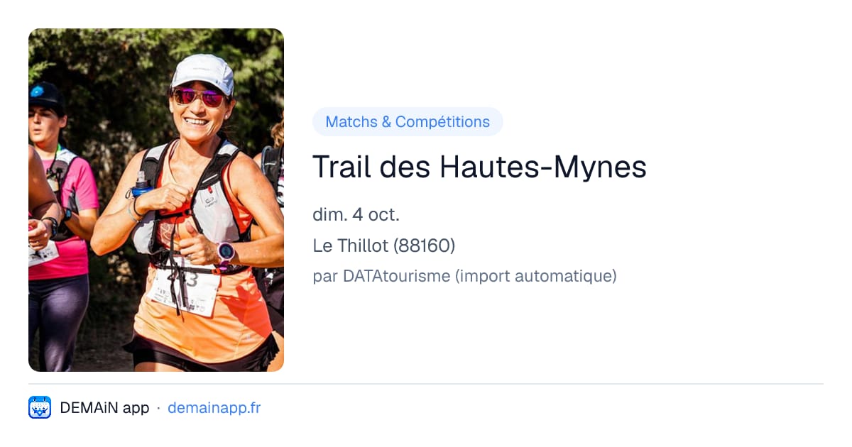 Trail des Hautes-Mynes — Le Thillot