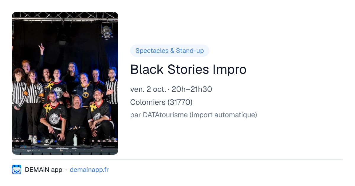 Black Stories Impro — Colomiers