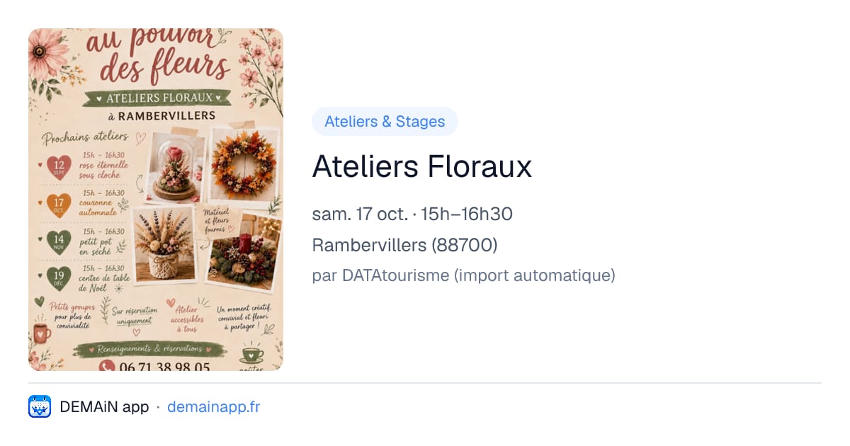Ateliers Floraux — Rambervillers