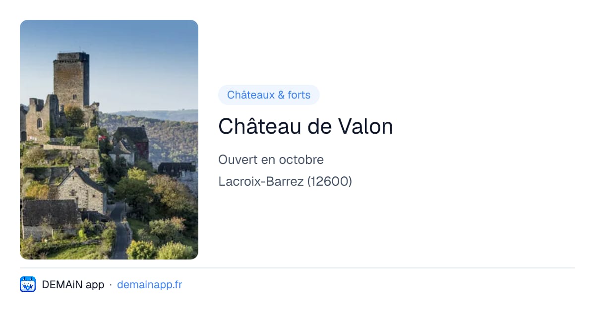 Château de Valon — Lacroix-Barrez