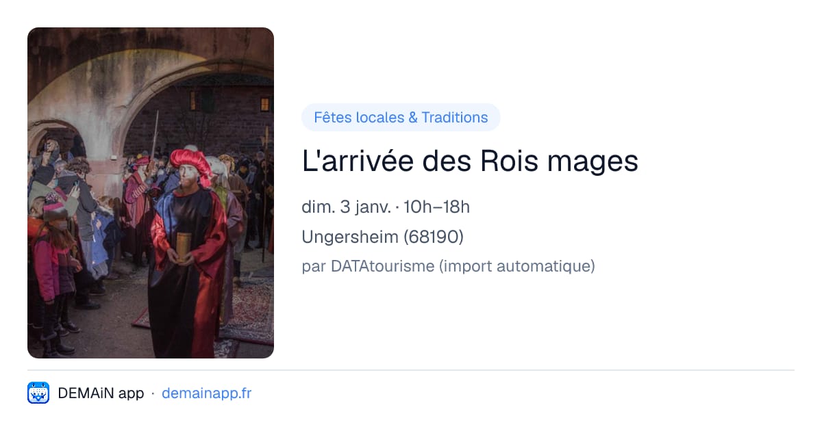 L'arrivée des Rois mages — Ungersheim