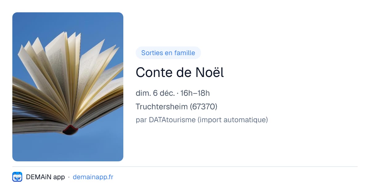 Conte de Noël — Truchtersheim