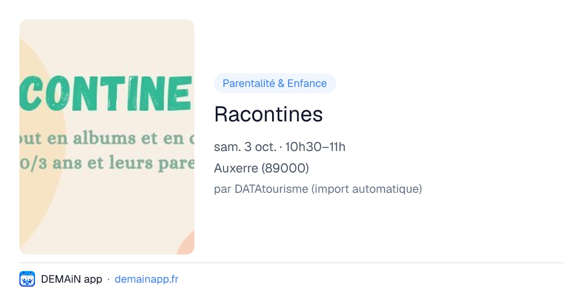 Racontines — Auxerre