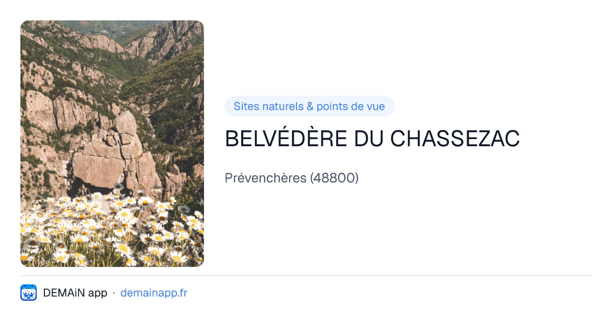 BELVÉDÈRE DU CHASSEZAC — Prévenchères