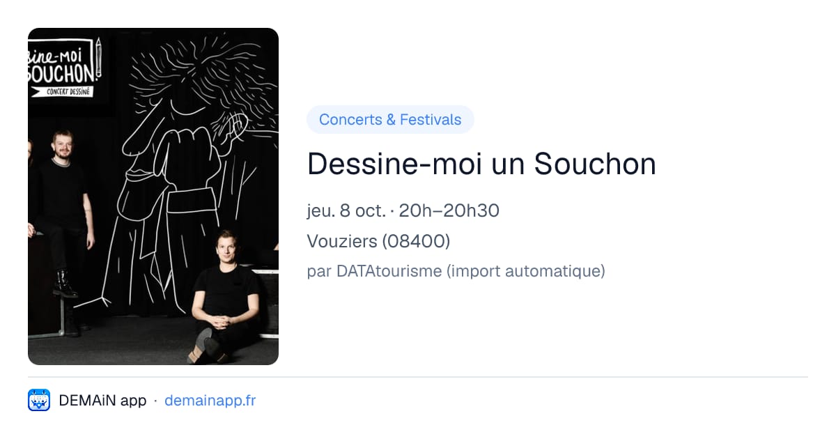 Dessine-moi un Souchon — Vouziers