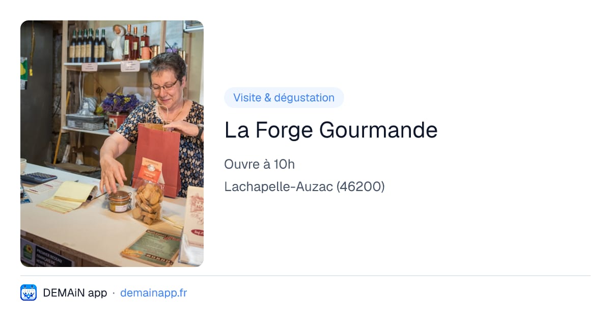 La Forge Gourmande — Lachapelle-Auzac