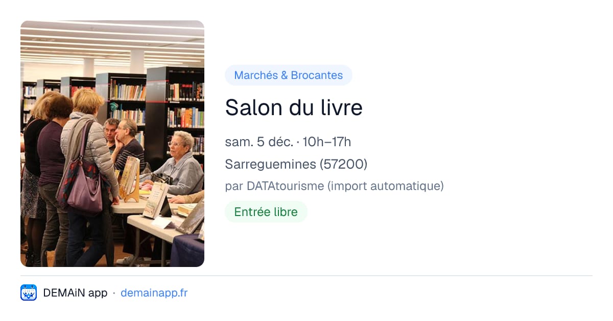Salon du livre — Sarreguemines