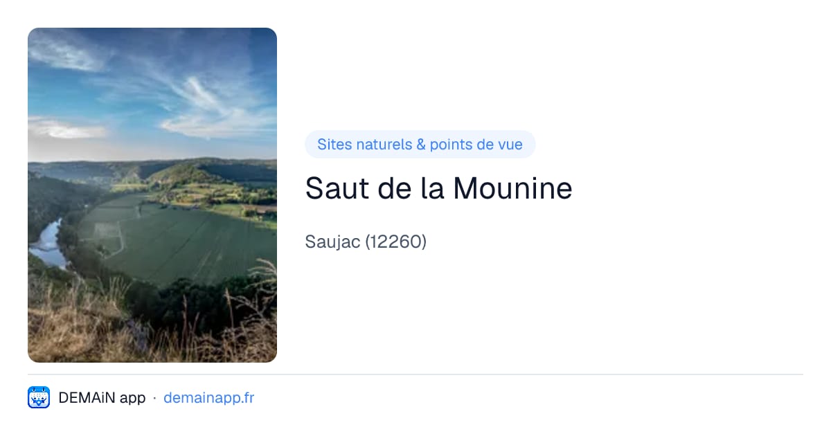Saut de la Mounine — Saujac