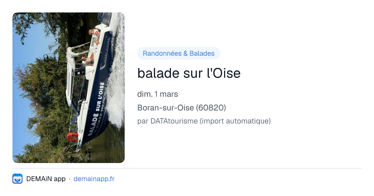 balade sur l'Oise — Boran-sur-Oise