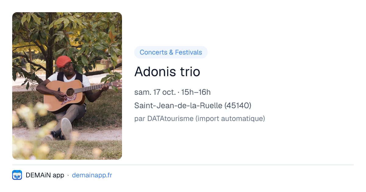 Adonis trio — Saint-Jean-de-la-Ruelle