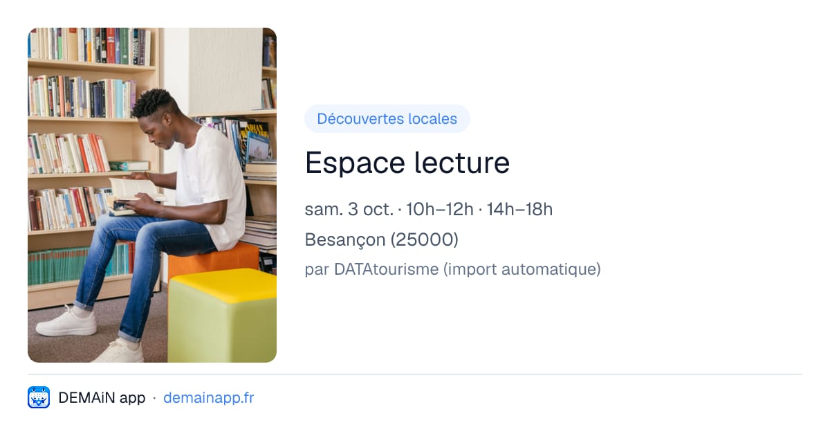 Espace lecture — Besançon