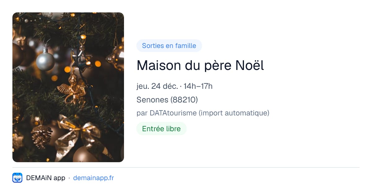 Maison du père Noël — Senones