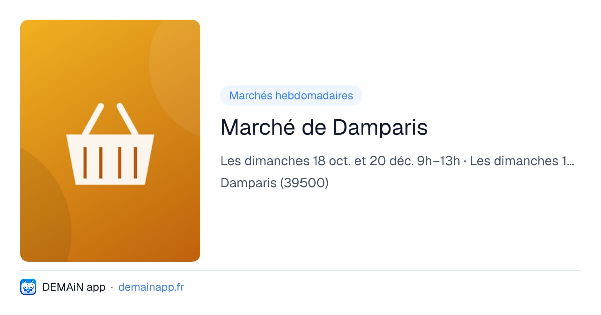 Marché de Damparis — Damparis