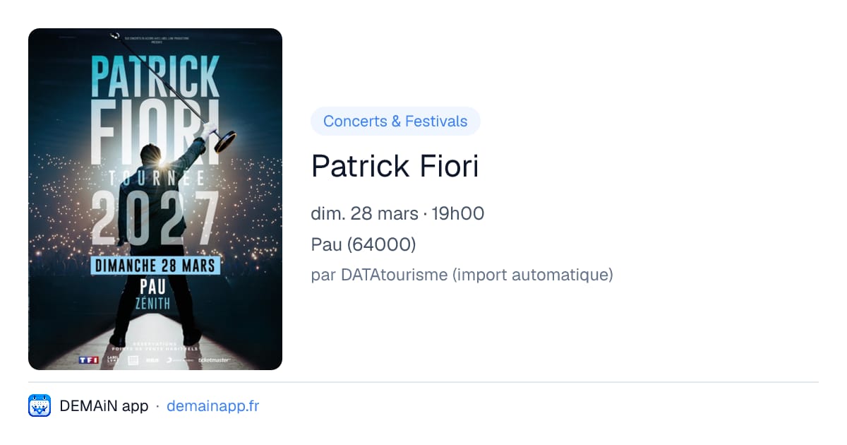 Patrick Fiori — Pau