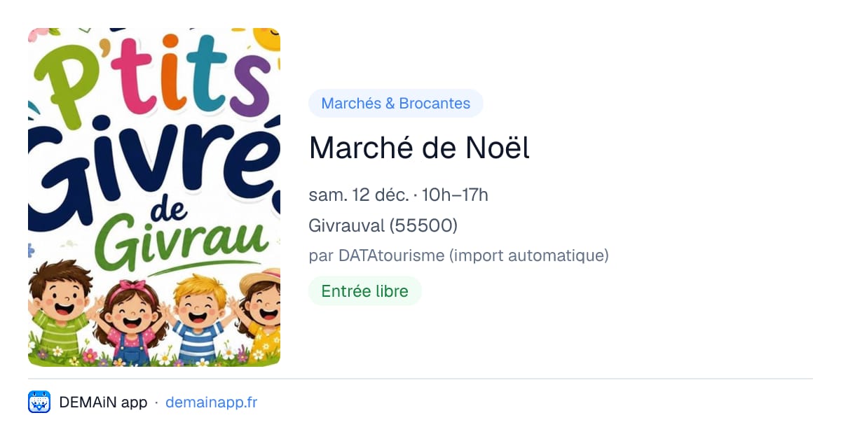 Marché de Noël — Givrauval