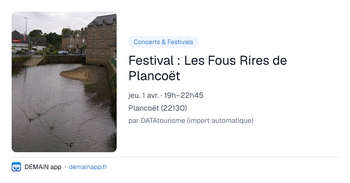 Festival : Les Fous Rires de Plancoët — Plancoët