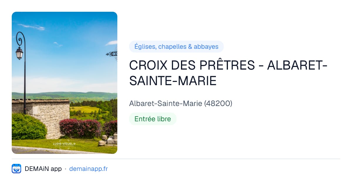 CROIX DES PRÊTRES - ALBARET-SAINTE-MARIE — Albaret-Sainte-Marie