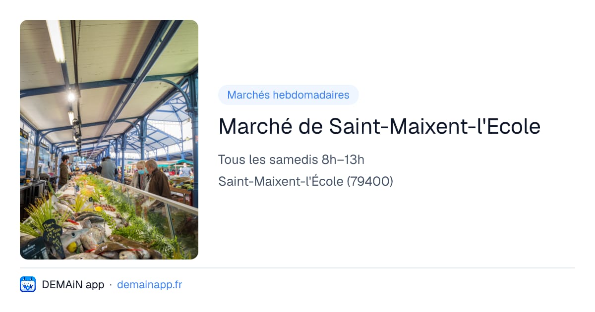 Marché de Saint-Maixent-l'Ecole — Saint-Maixent-l'École