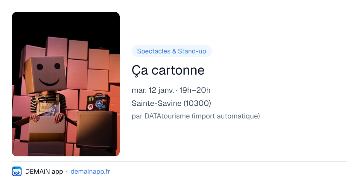 Ça cartonne — Sainte-Savine