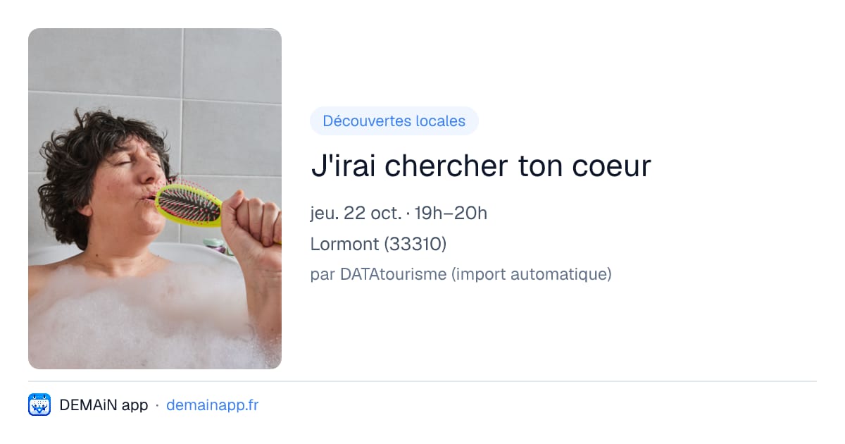 J'irai chercher ton coeur — Lormont