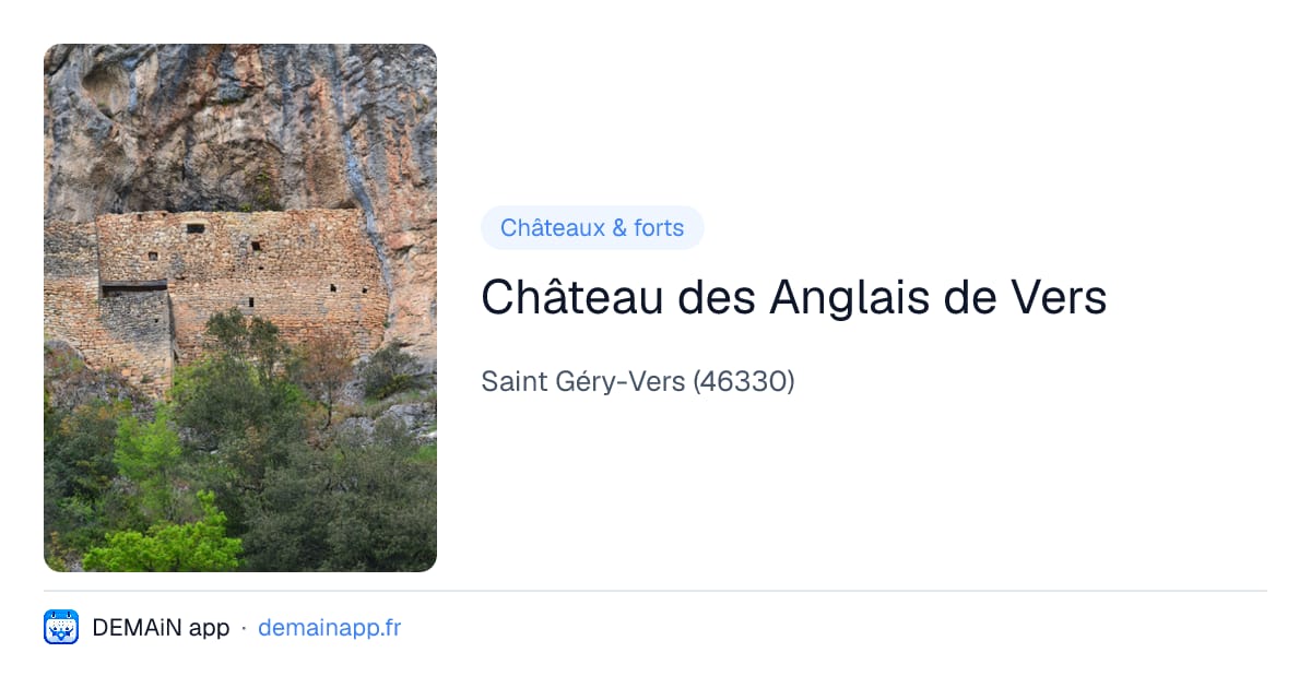 Château des Anglais de Vers — Saint Géry-Vers