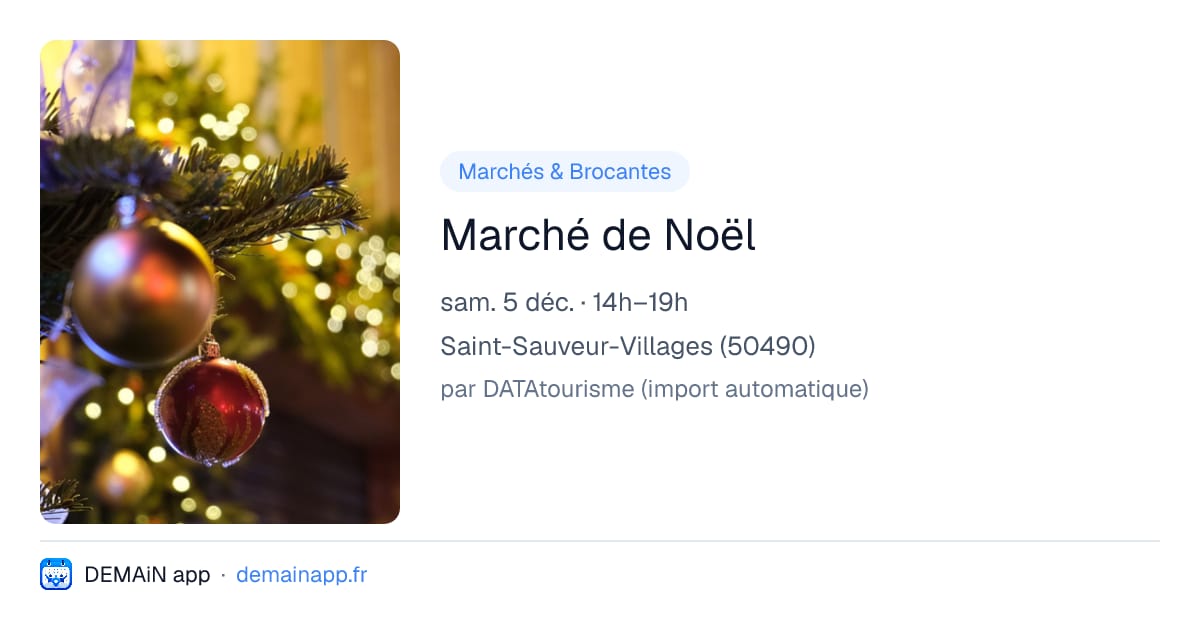 Marché de Noël — Saint-Sauveur-Villages