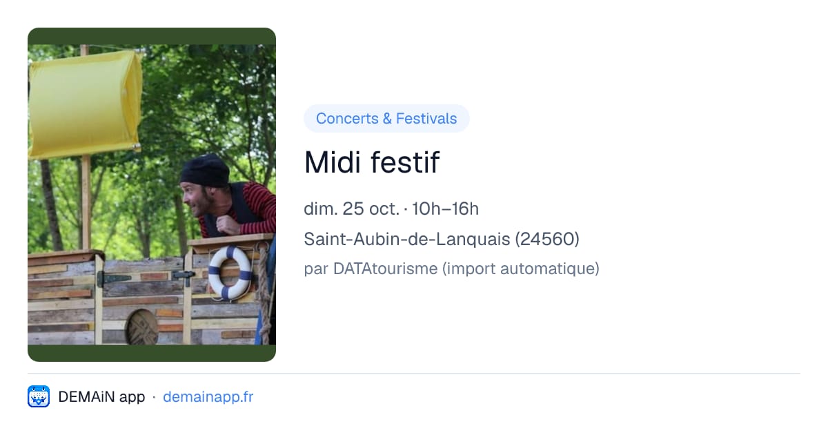Midi festif — Saint-Aubin-de-Lanquais
