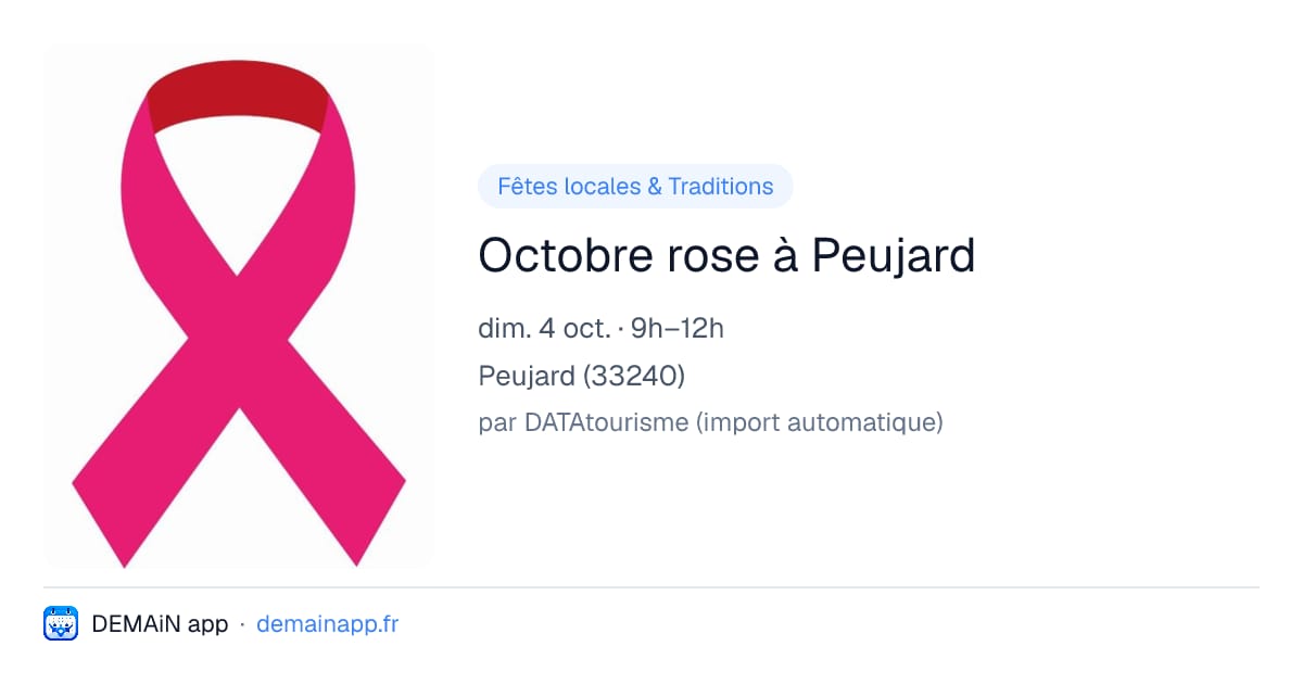 Octobre rose à Peujard — Peujard