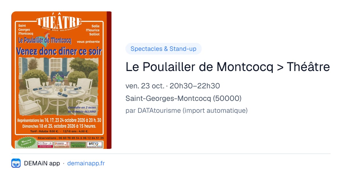 Le Poulailler de Montcocq > Théâtre — Saint-Georges-Montcocq