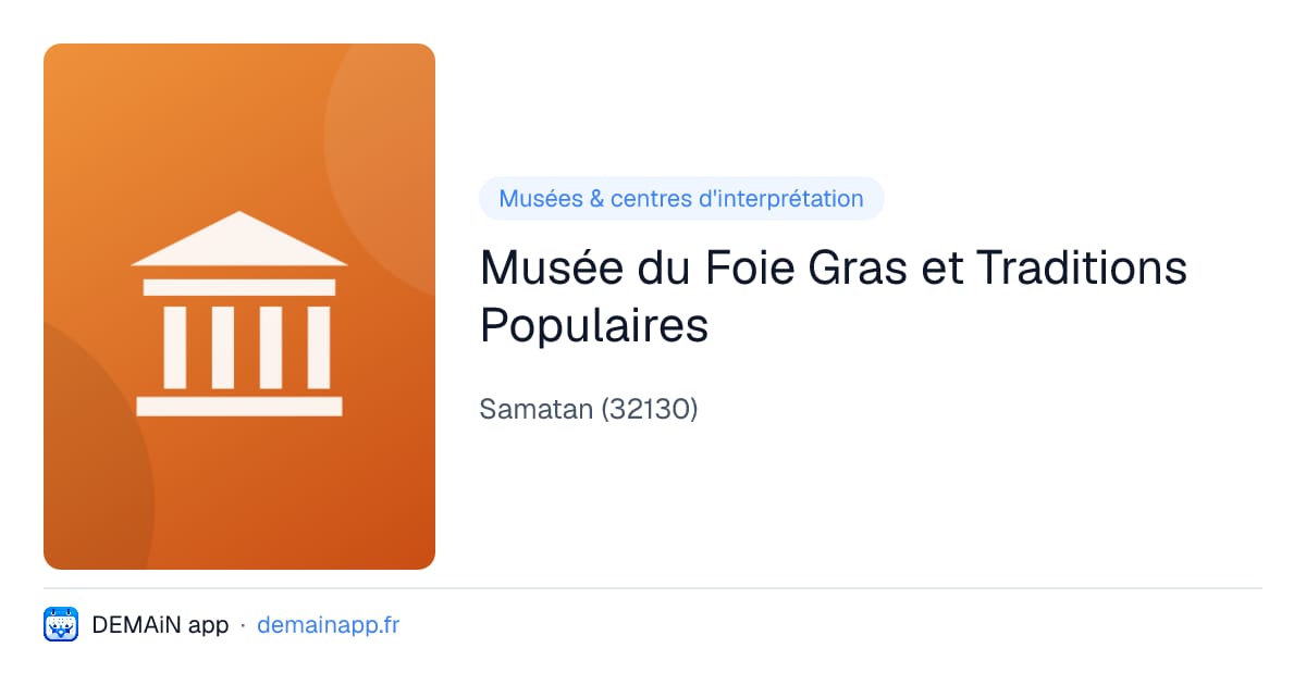 Musée du Foie Gras et Traditions Populaires — Samatan
