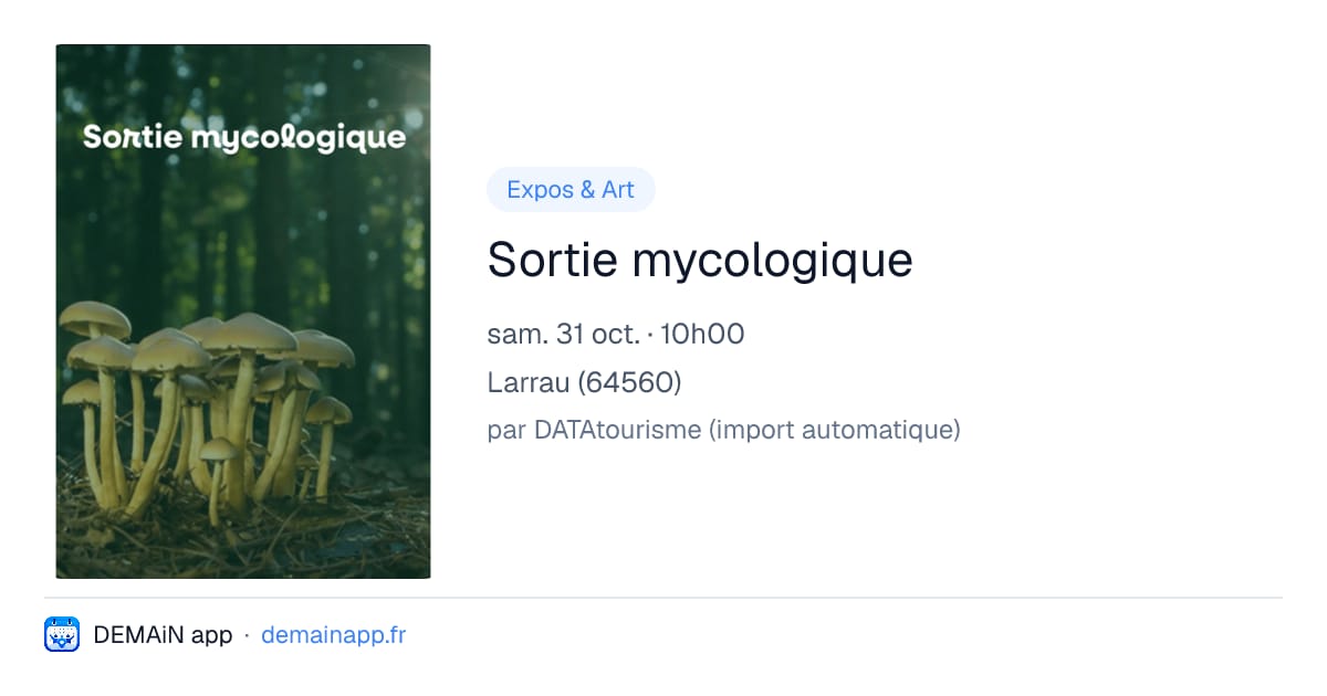 Sortie mycologique — Larrau