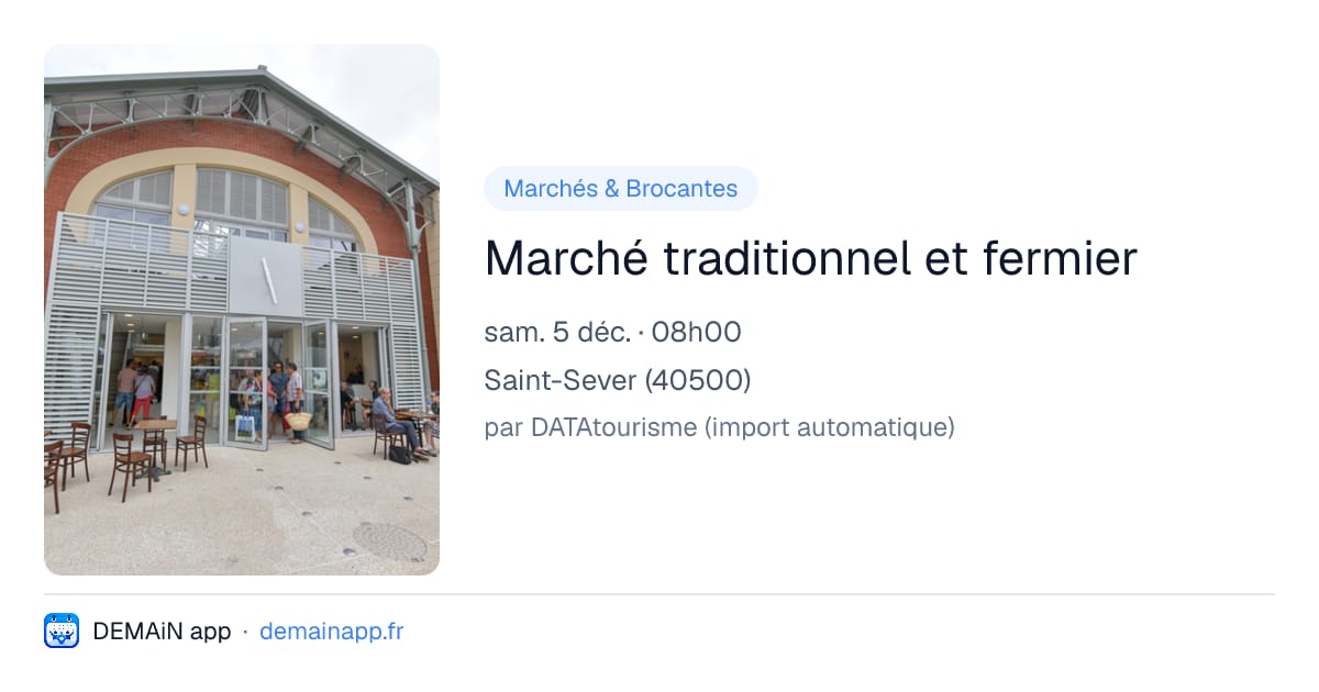 Marché traditionnel et fermier — Saint-Sever
