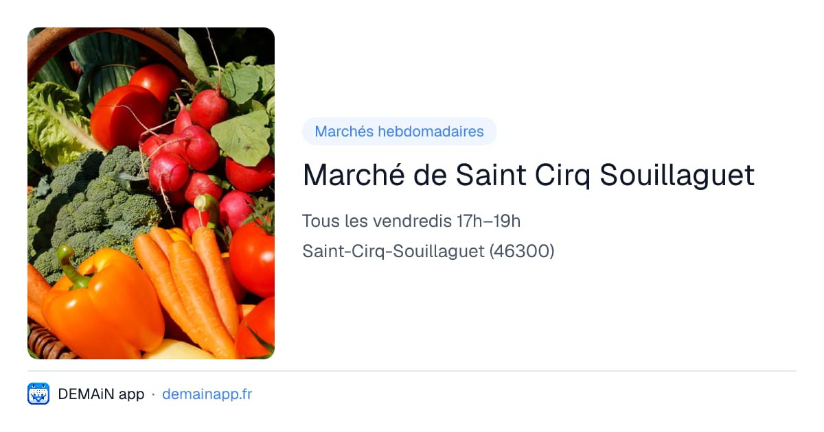 Marché de Saint Cirq Souillaguet — Saint-Cirq-Souillaguet
