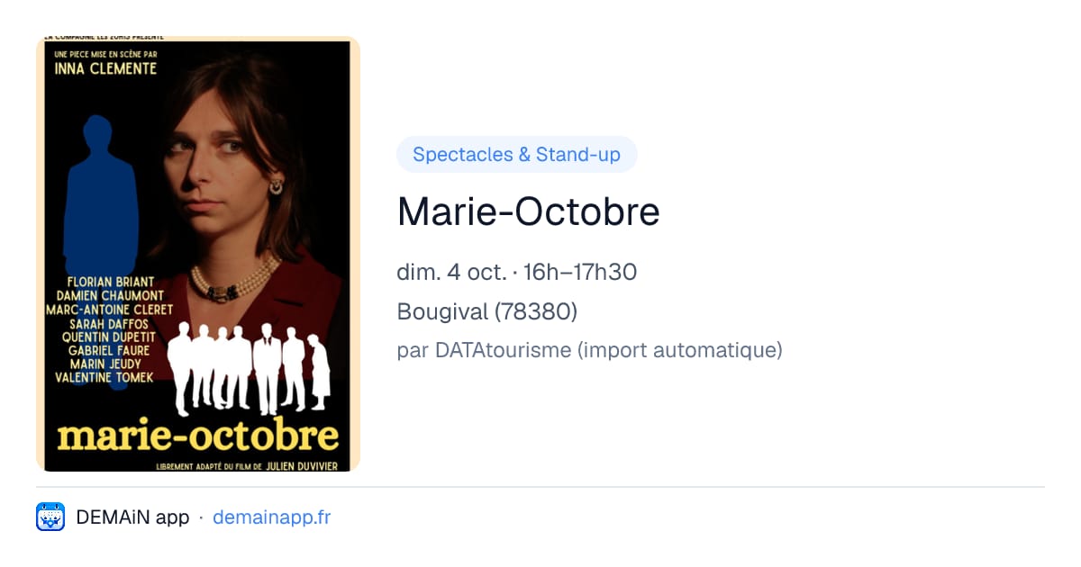 Marie-Octobre — Bougival
