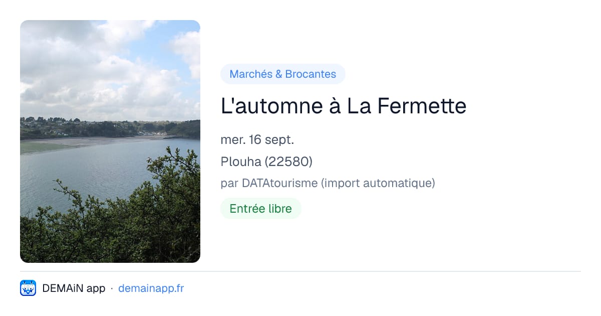 L'automne à La Fermette — Plouha