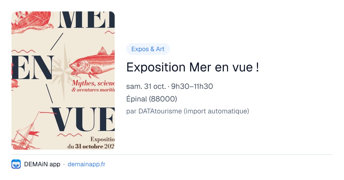 Exposition Mer en vue ! — Épinal