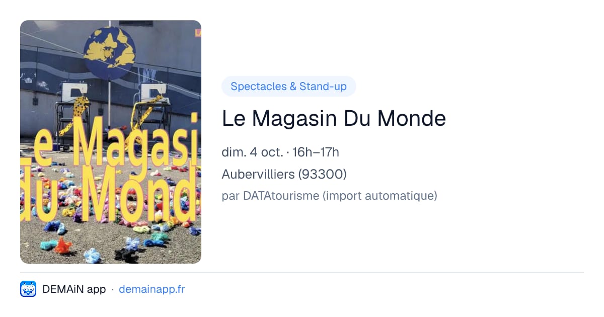 Le Magasin Du Monde — Aubervilliers