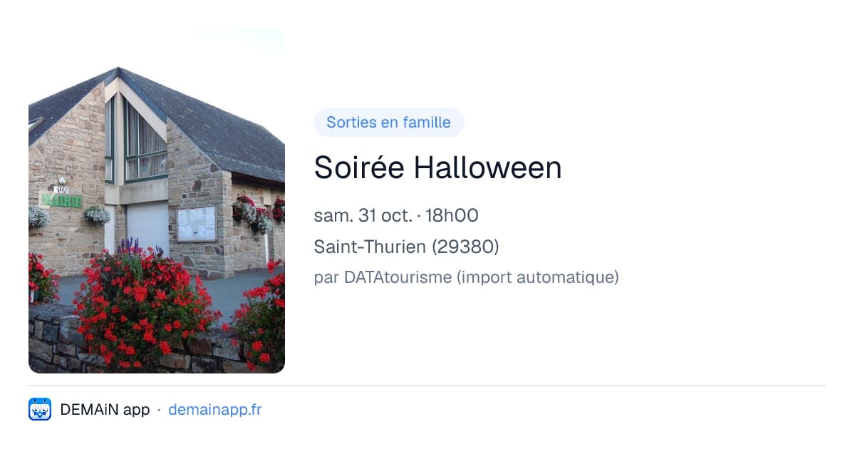 Soirée Halloween — Saint-Thurien