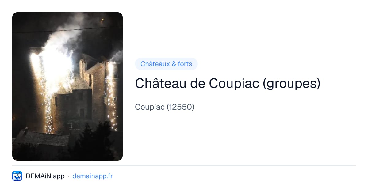 Château de Coupiac (groupes) — Coupiac