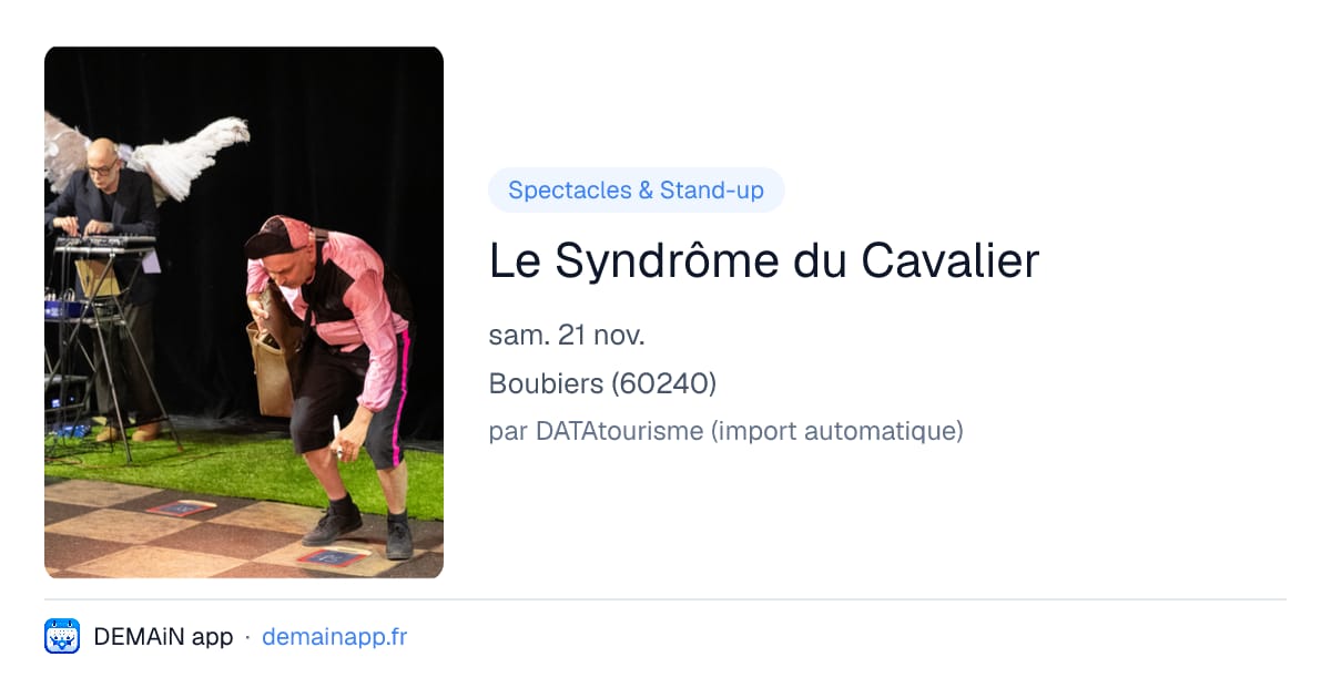 Le Syndrôme du Cavalier — Boubiers
