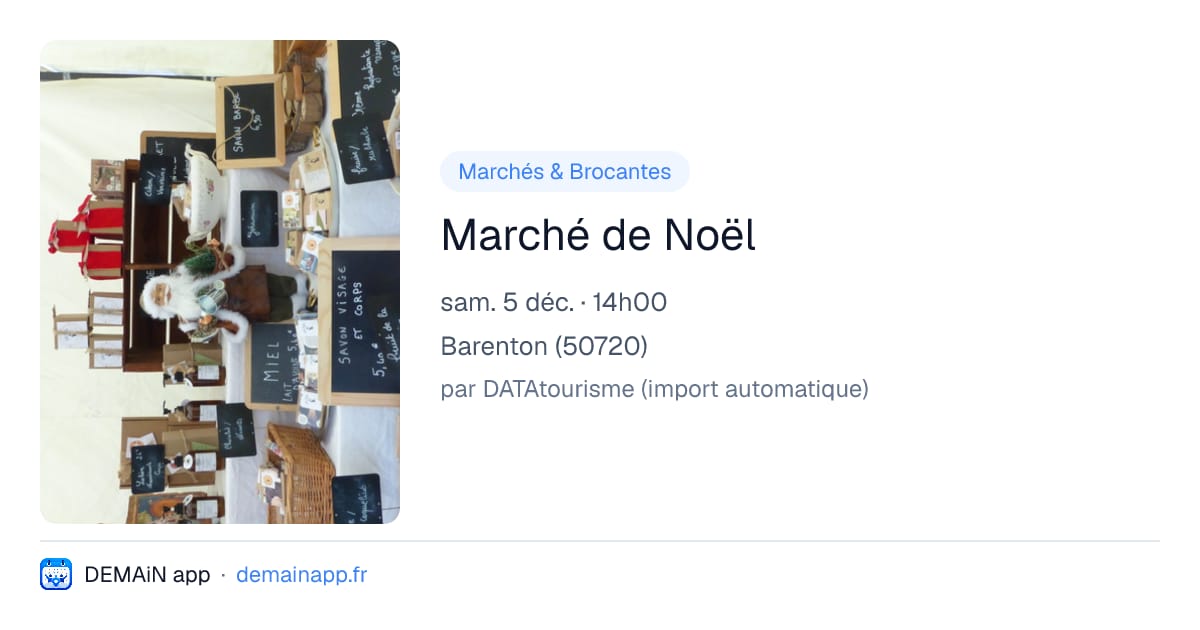 Marché de Noël — Barenton