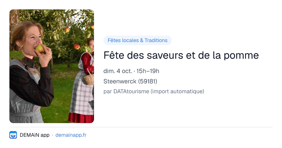 Fête des saveurs et de la pomme — Steenwerck