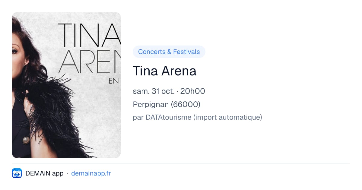 Tina Arena — Perpignan