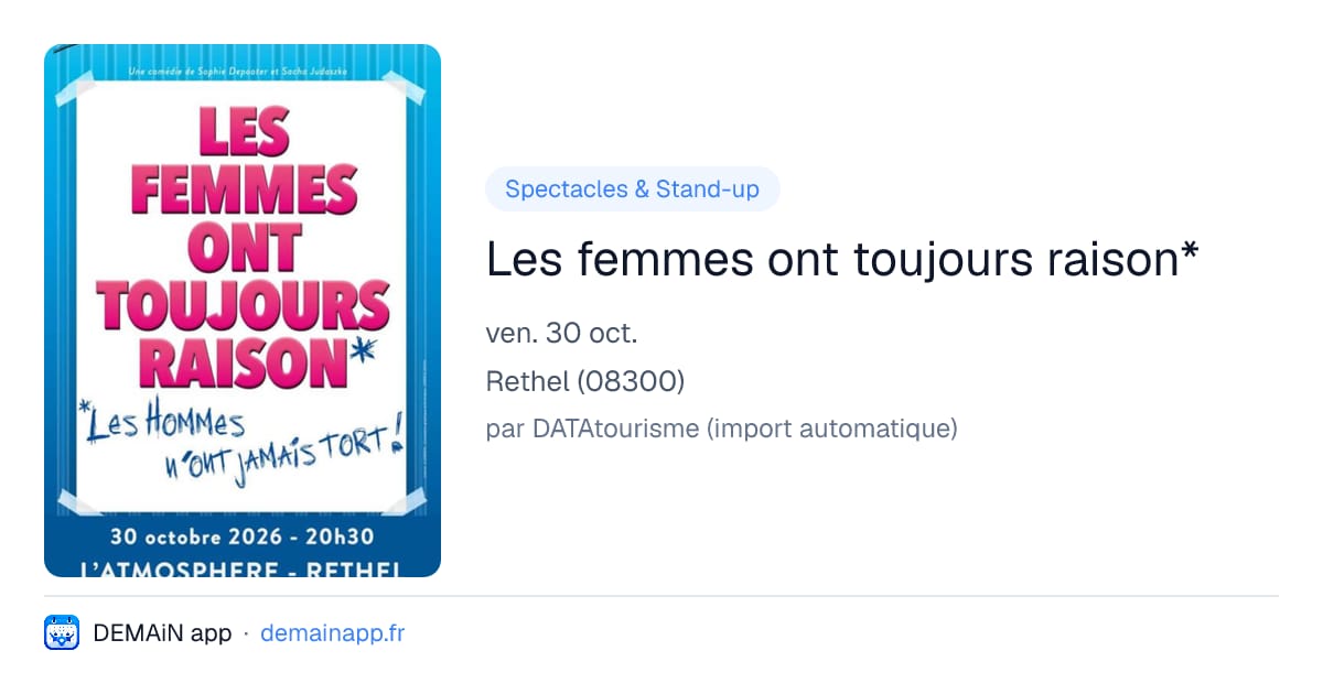 Les femmes ont toujours raison* — Rethel