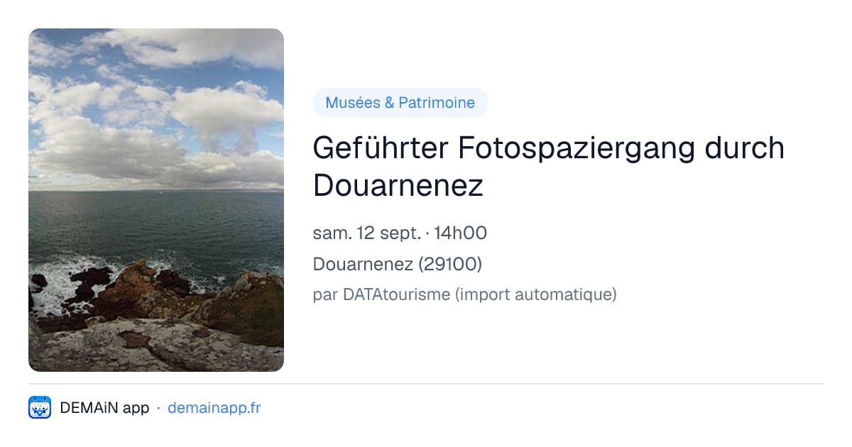 Geführter Fotospaziergang durch Douarnenez — Douarnenez
