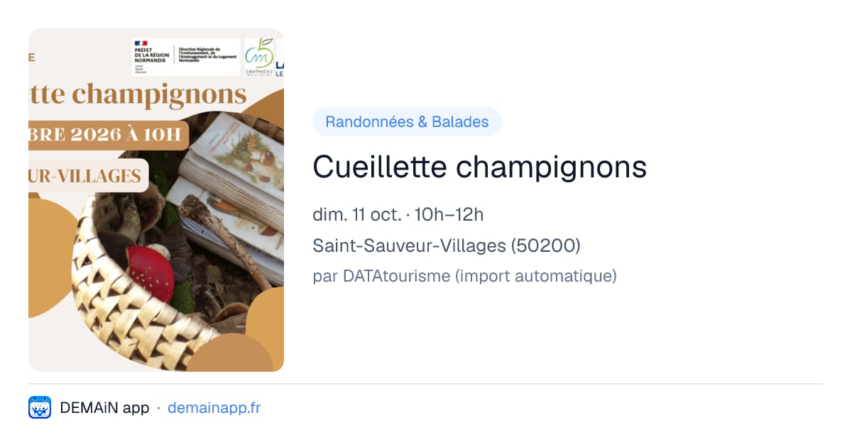 Cueillette champignons — Saint-Sauveur-Villages